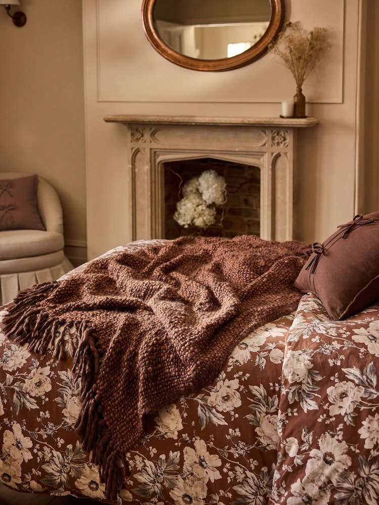 Laura Ashley Kimberly Chunky Woven Throw - Imagen 1 de 3