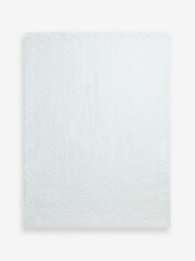 White Crinkle Textured Bedspread - Image 5 of 6