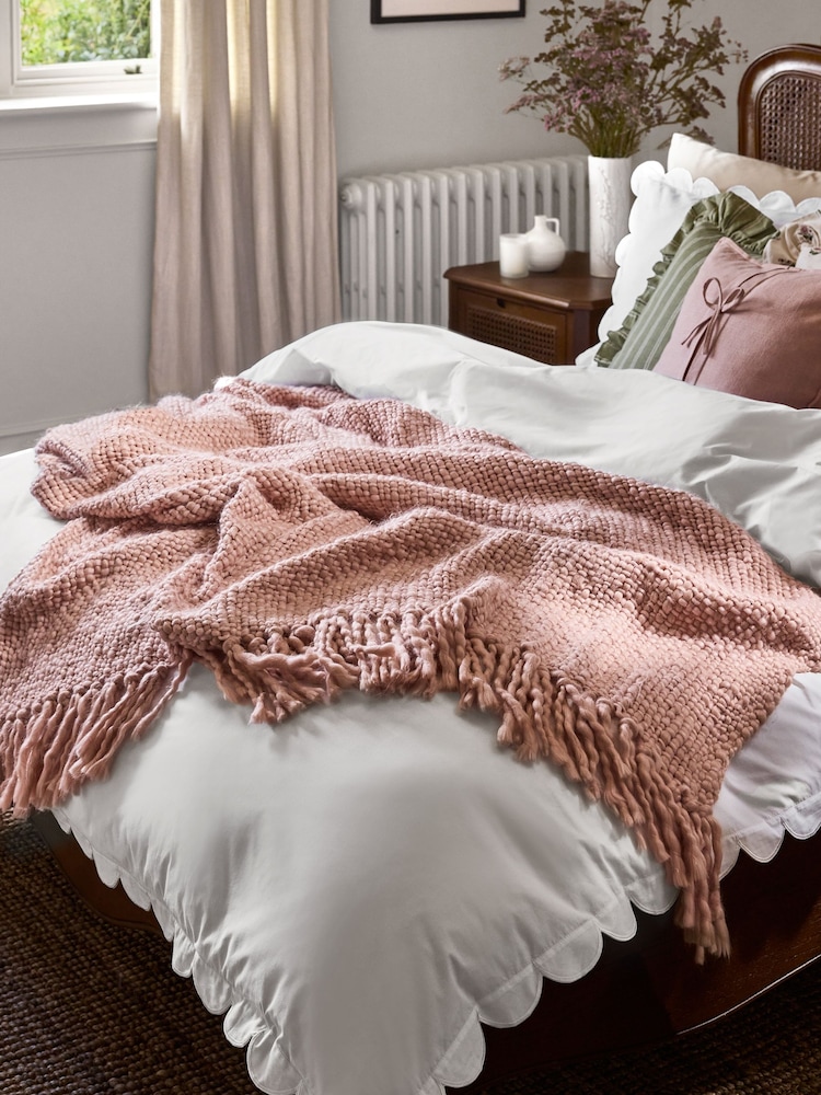 Laura Ashley Kimberly Chunky Woven Throw - Imagen 2 de 4