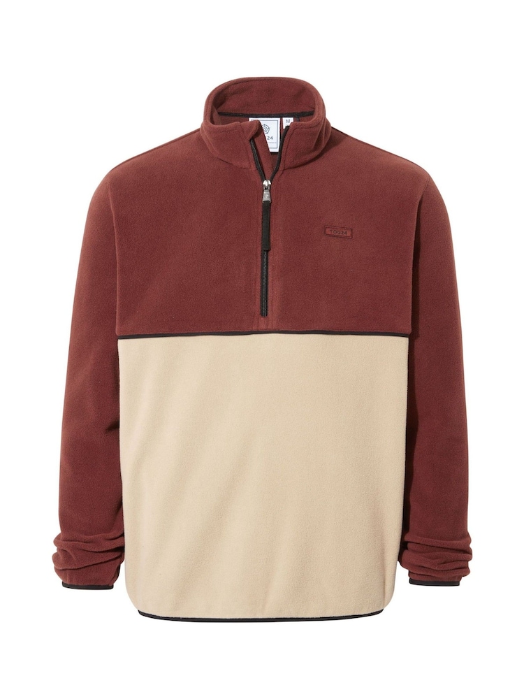 Tog 24 Red Mens Kirton Fleece Zip Neck Fleeces - Image 6 of 6