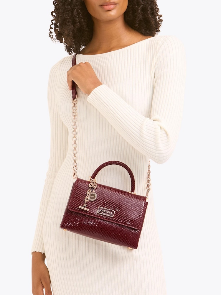 Carvela Red Top Handle Bag - Image 6 of 6 Carvela Red Top Handle Bag - Image 6 of 6