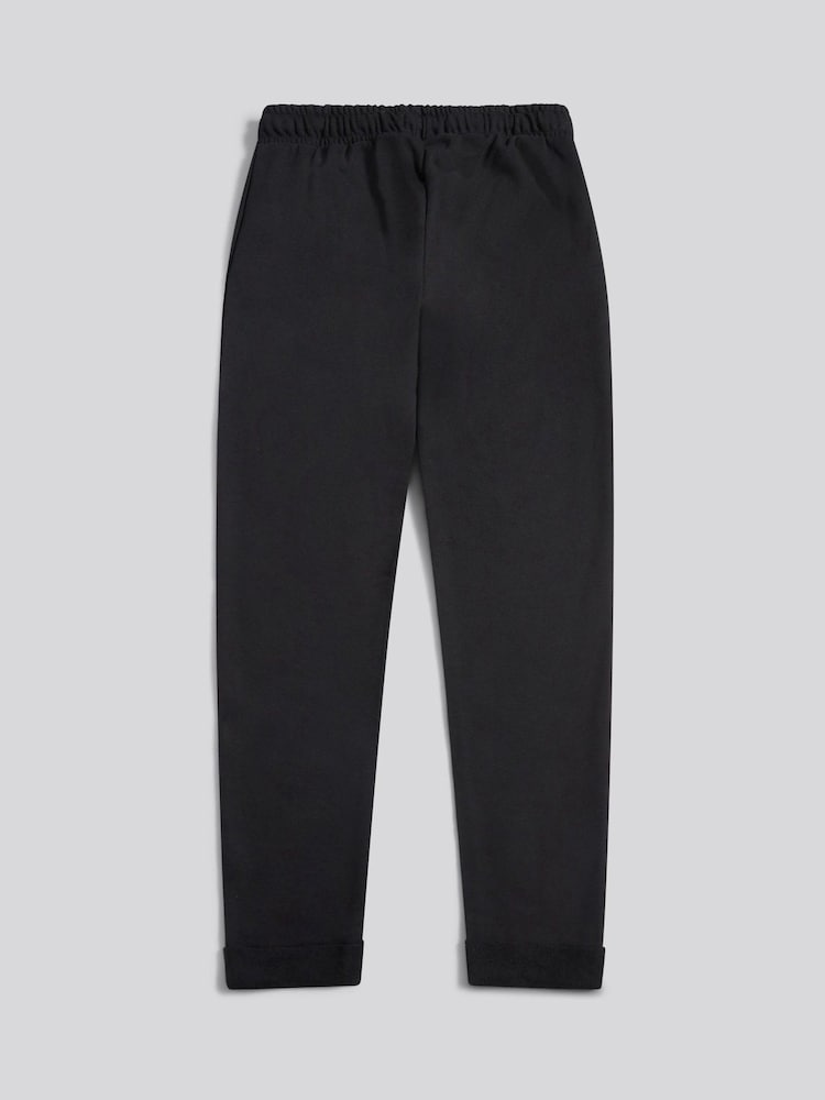 U.S. Polo Assn. Black Womens Double Horsemen Roll Cuff Joggers - Image 2 of 3