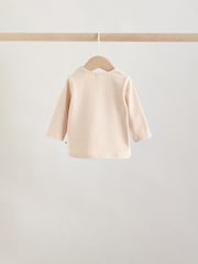 大地色／灰色 - Long Sleeve Baby T-Shirts 3 Pack (0mths-2yrs) - 圖片 5/13