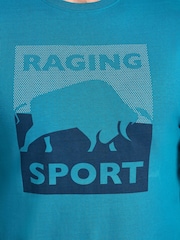 Raging Bull Blue Sport Casual Duotone T-Shirt - Imagen 3 de 4