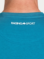 Raging Bull Blue Sport Casual Duotone T-Shirt - Imagen 4 de 4