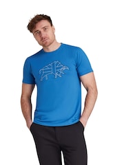 Raging Bull Blue Stitch Embroidery T-Shirt - Image 1 of 4