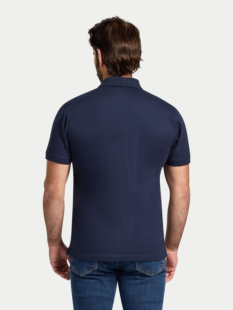 Camisa polo Raging Bull blue Rugby Club - Imagem 2 de 5