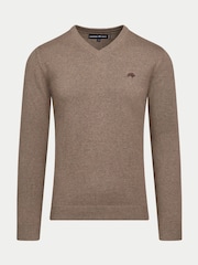 Raging Bull Classic V-Neck Knit Black Jumper - Image 4 of 4