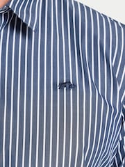 Raging Bull Blue Classic Poplin Stripe Shirt - Image 3 of 6