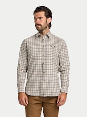 Raging Bull Natural Brookes Gingham Brushed Cotton Twill Shirt - Image 1 of 6