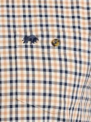 Raging Bull Natural Brookes Gingham Brushed Cotton Twill Shirt - Image 3 of 6