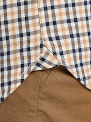 Raging Bull Natural Brookes Gingham Brushed Cotton Twill Shirt - Image 5 of 6