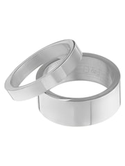 Orelia & Joe Silver Tone Metal Stacking Ring Set - Image 1 of 2