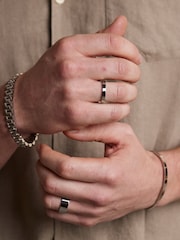 Orelia & Joe Silver Tone Metal Stacking Ring Set - Image 2 of 2