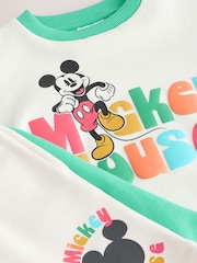 Colour Block Mickey Short Sleeve Crew and Shorts Set (3mths-8yrs) - Image 10 of 10