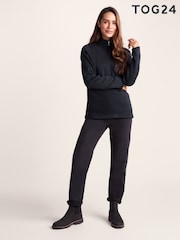 Tog 24 Dark Blue Womens Pearson Knitlook Zipneck Deep Fleece - Image 8 of 9