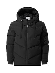 Tog 24 Black Raleigh Luxe Short Down Jacket - Image 8 of 8
