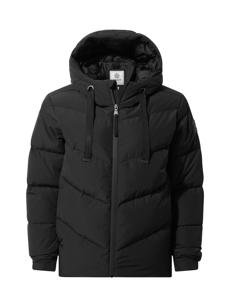 Tog 24 Black Raleigh Luxe Short Down Jacket - Image 8 of 8