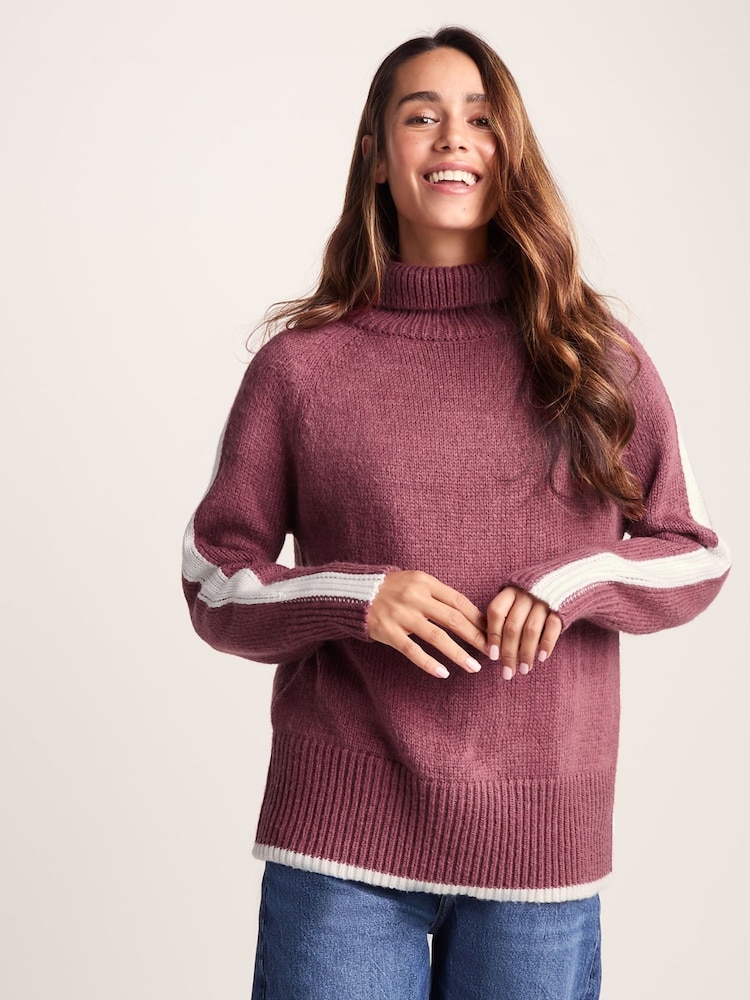 Tog 24 Red Womens Moira Knitted Jumper - Image 2 of 7 Tog 24 Red Womens Moira Knitted Jumper - Image 2 of 7
