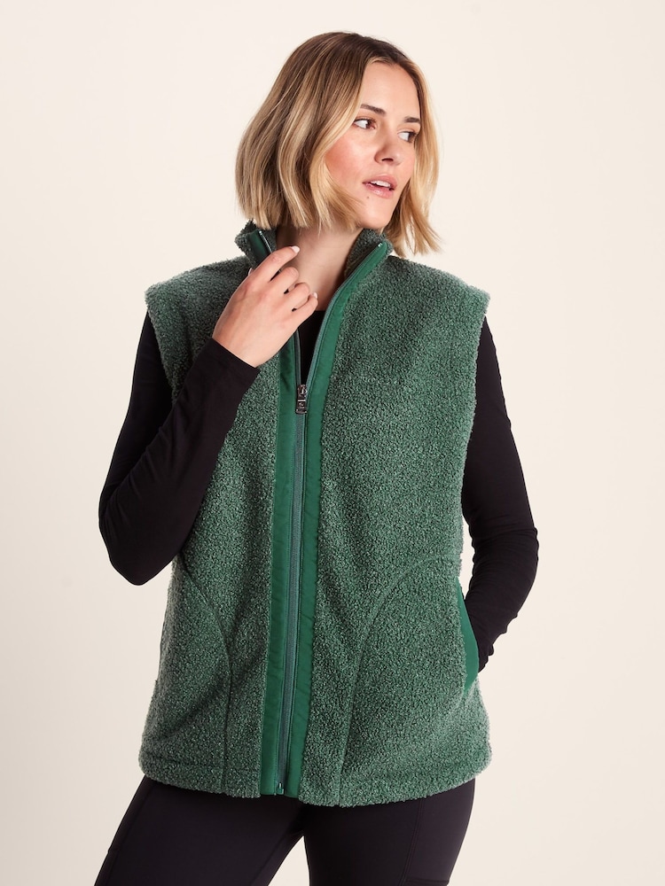 Tog 24 Green Womens Peyton Sherpa Gilet - Image 2 of 7