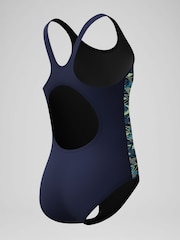 Speedo Blue Placement Muscleback One Piece - Image 6 of 6