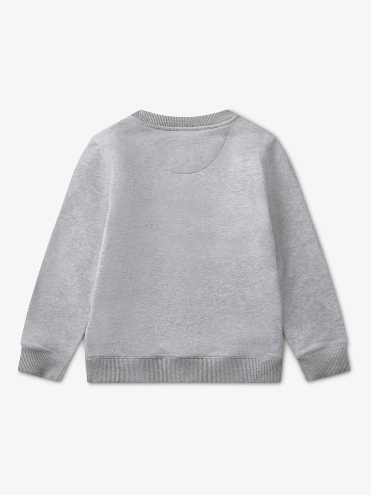 Lacoste Grey Core Fleece Crew Neck Sweatshirt - Image 2 of 3