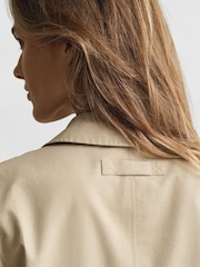 GANT Brown Long Trench Car Coat - Image 6 of 8