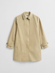 GANT Brown Long Trench Car Coat - Image 8 of 8