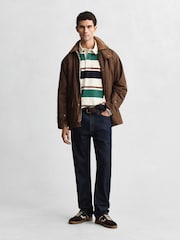 GANT Cream Stripe Heavy Rugby Shirt - Image 4 of 5