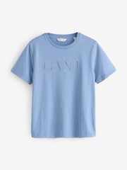 GANT Blue Tonal Logo T-Shirt - Image 1 of 1