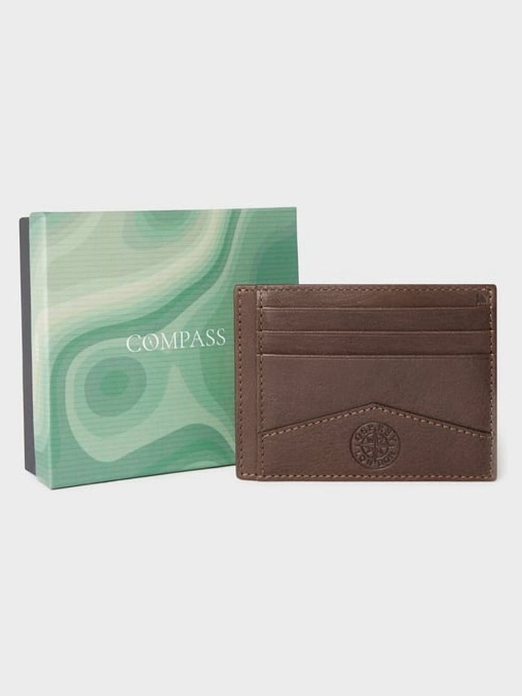 Osprey London The Compass Brown Card Holder - Image 1 of 1