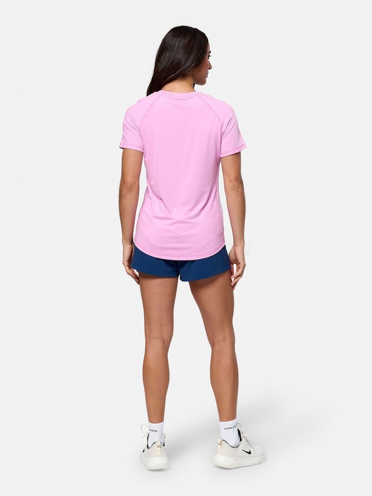 Gym + Coffee Pink Relentless T-Shirt - Image 2 of 5 Gym + Coffee Pink Relentless T-Shirt - Image 2 of 5