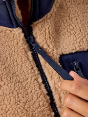 Gym + Coffee Brown Industry Fleece Jacket - Image 8 of 9