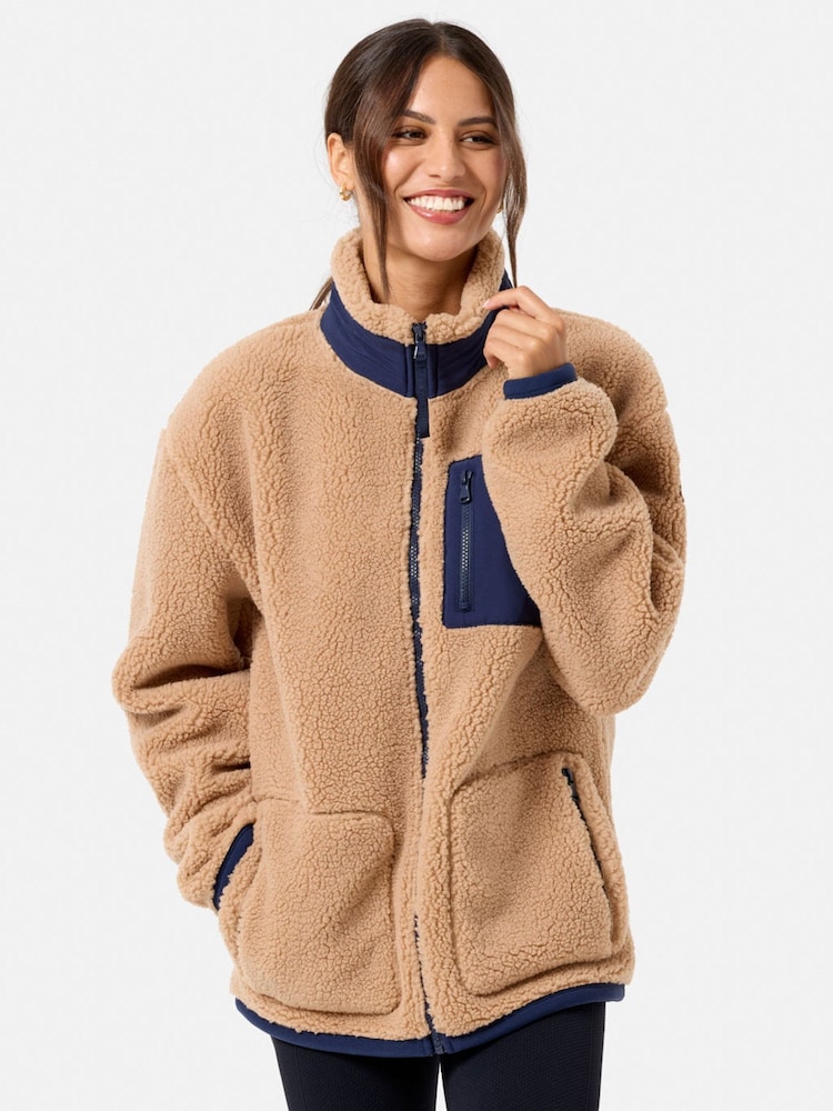 Gym + Coffee Brown Industry Fleece Jacket - Image 9 of 9