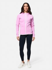Gym + Coffee Pink Chill Full Zip Hoodie - Image 1 of 6