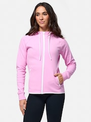 Gym + Coffee Pink Chill Full Zip Hoodie - Image 3 of 6