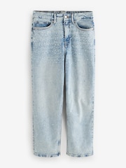 Good American Crystal Stars Good 90s Cropped Jeans - Imagem 1 de 1