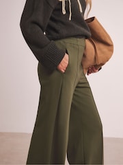 Anthology By JD WIlliams Green Premium Ponte Wide Leg Trousers - Image 3 of 4