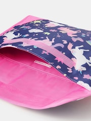 Angels By Accessorize Purple Girls Unicorn Print Book Bag - Image 2 of 2