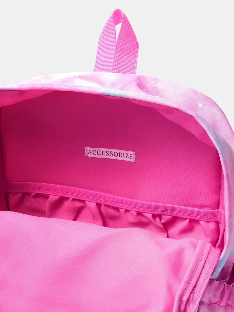 Angels By Accessorize Purple Girls Galaxy Print Backpack - Image 2 of 2