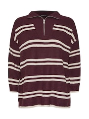 Roxa - Yours Curve Quater Zip Jumper - Imagem 5 de 5