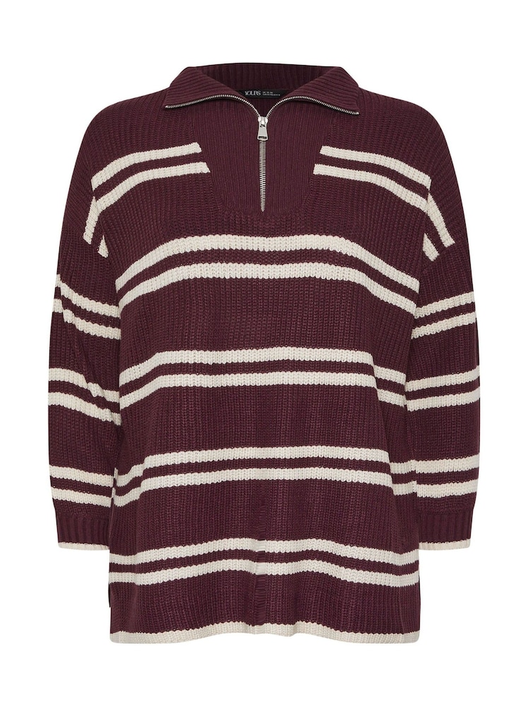 Roxa - Yours Curve Quater Zip Jumper - Imagem 5 de 5