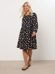 Vestido Yours Curve Dot com decote em V - Imagem 2 de 5