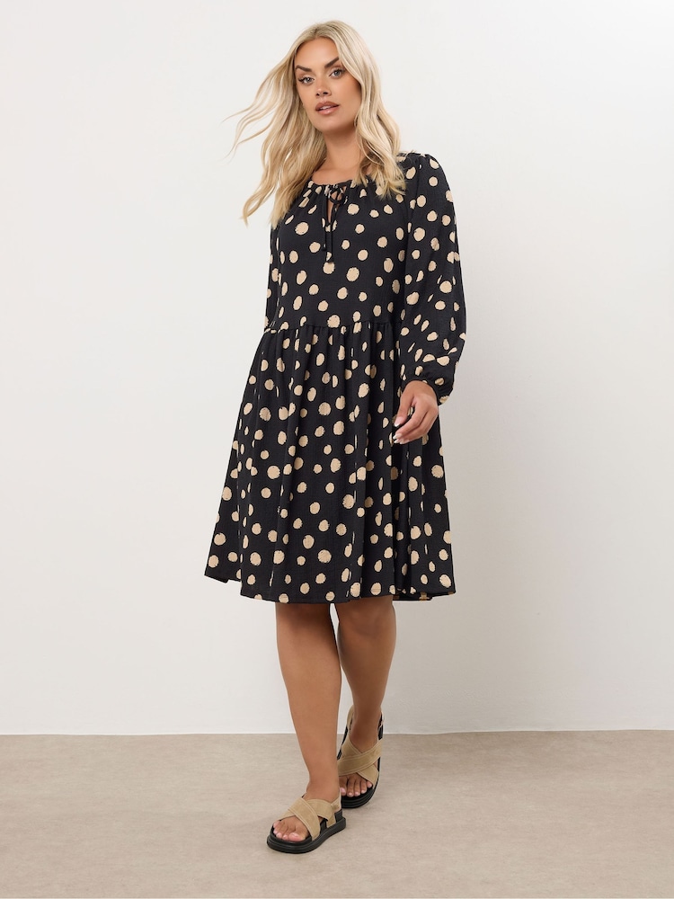 Vestido Yours Curve Dot com decote em V - Imagem 2 de 5