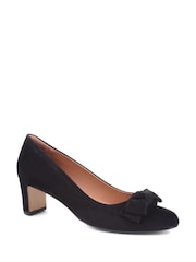 Schwarz - Jones Bootmaker Zelda Bow Detail Court Shoes - Bild 2 von 5