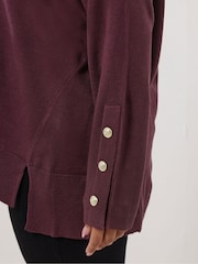 Roxa - Yours Curve Cashmillon V-Neck Jumper - Imagem 4 de 5