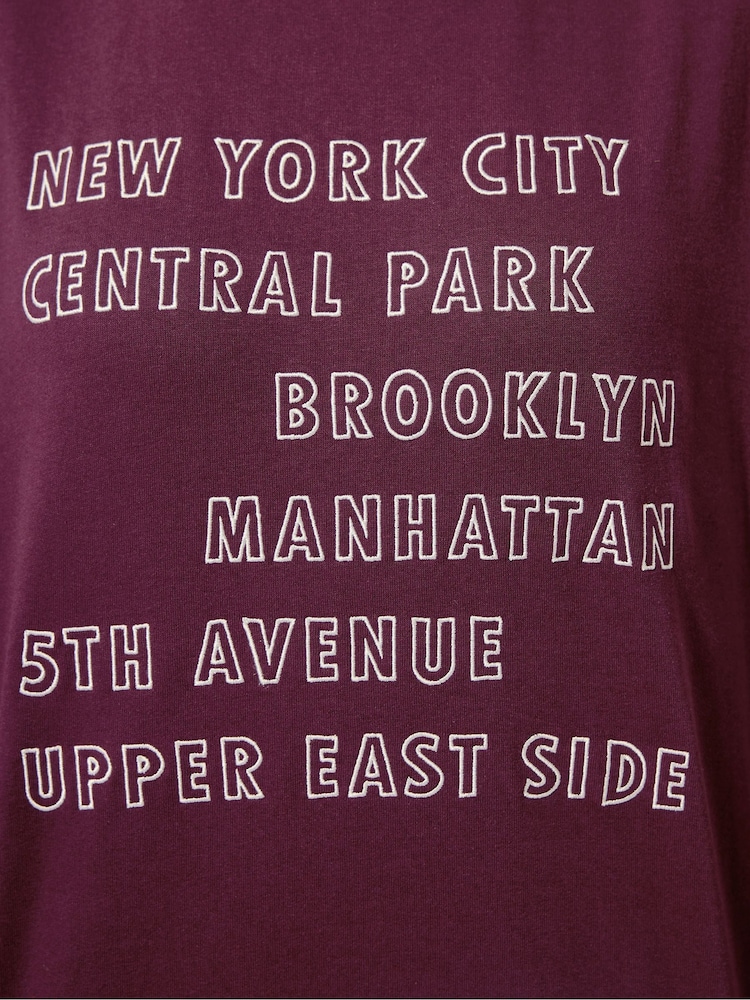 Yours Curve New York Locations T-Shirt - Imagem 5 de 5