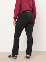 Yours Curve Black Flare Leggings - Image 3 of 5
