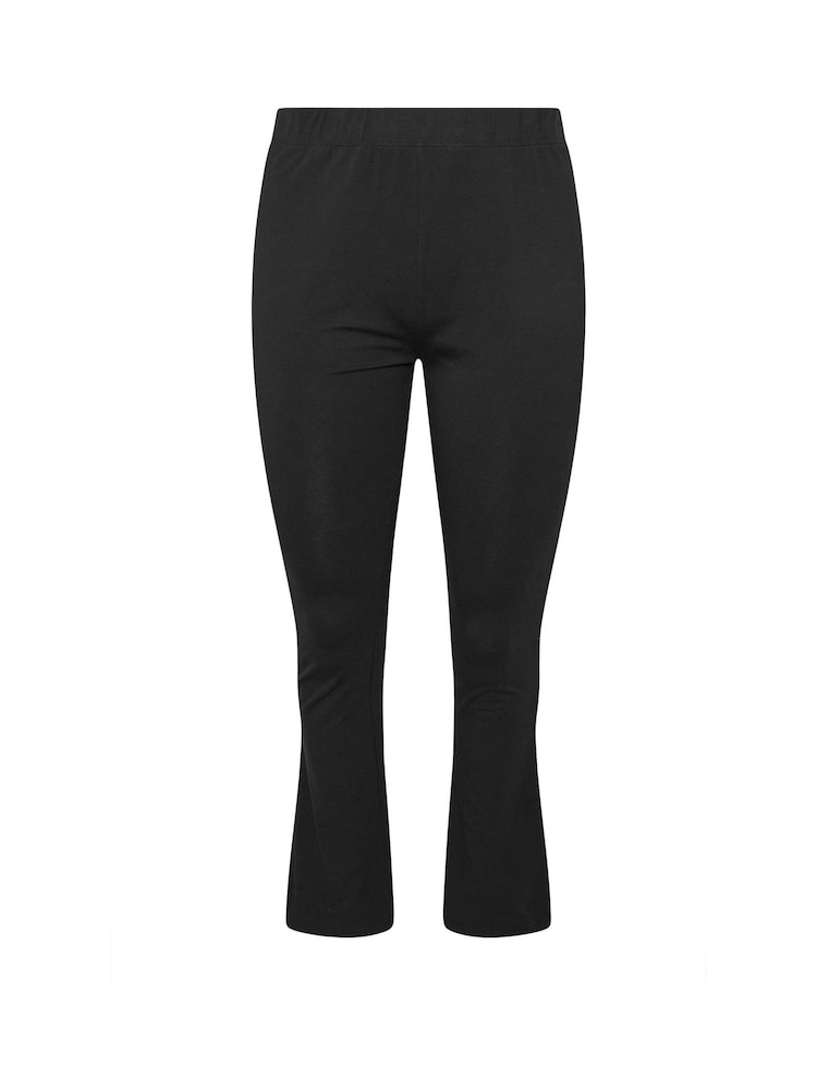 Yours Curve Black Flare Leggings - Image 6 of 6
