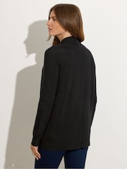 M&Co Black Shawl Collar Cardigan - Image 4 of 5